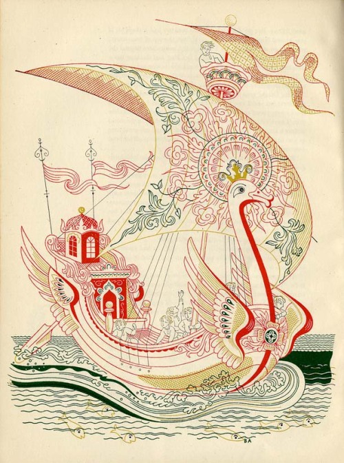 spawn41: Seven Simeons, A Russian Tale（1937） Designers: Boris Artzybasheff, M.B. Glick Illustrator: 