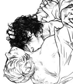 hnnnnnnn~ tonpetitcoeur: Can I request Sherlock/John