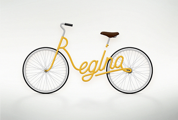 Typography Bikes by Juri Zaech