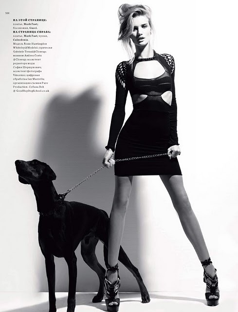 rebeccasharez:  Rosie Huntington Whiteley for Vogue Russia  