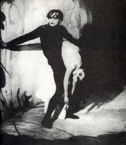 vintagemarlene:  conrad veidt and lil dagover in the cabinet of dr caligari, 1920 