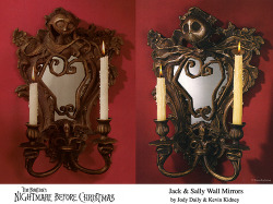 disneynmore:  Nightmare Before Christmas Bronze Wall Mirrors (by Miehana) 