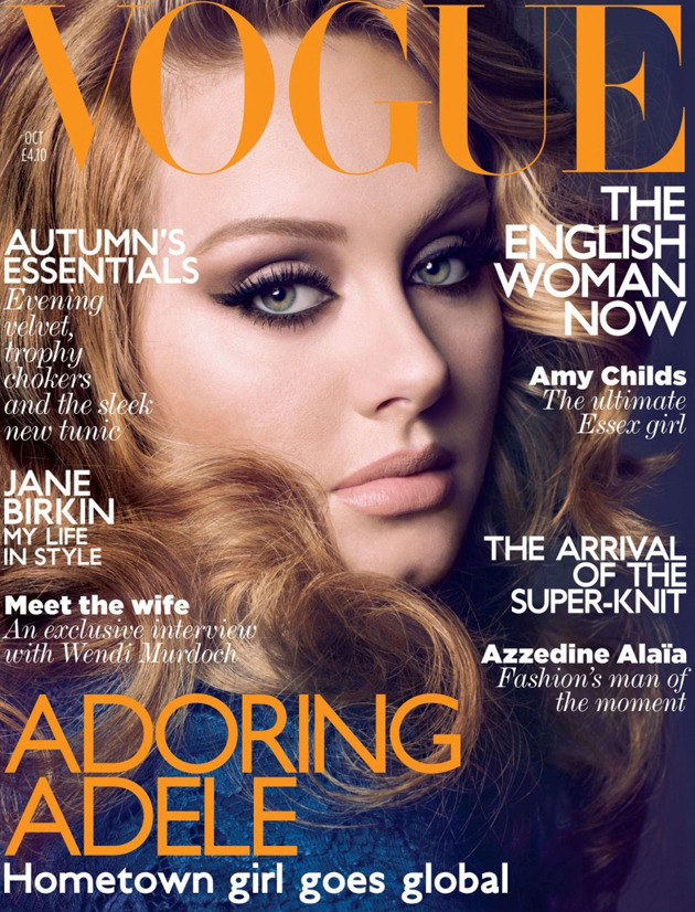 La hermosa y talentosa Adele para VOGUE UK oct