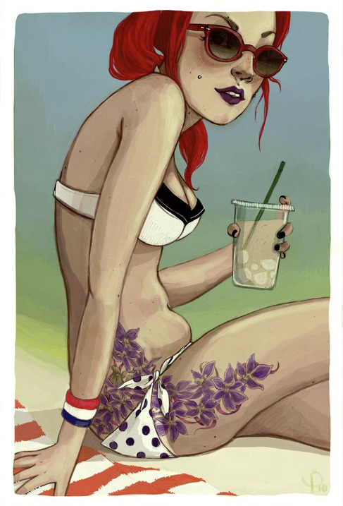 for-redheads:  http://pauleillustration.com/ 