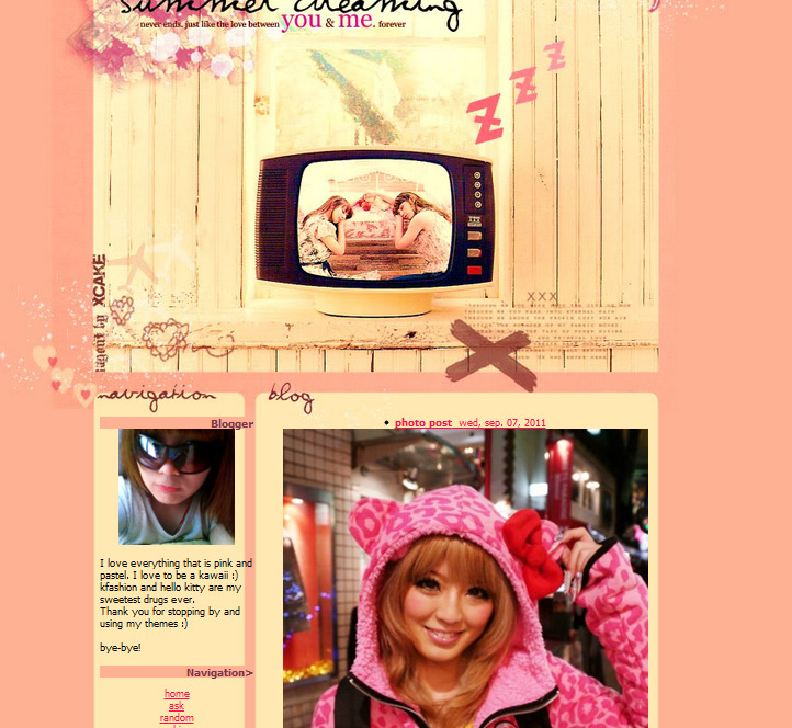 10+ Free Kawaii Tumblr Themes - Theme Junkie