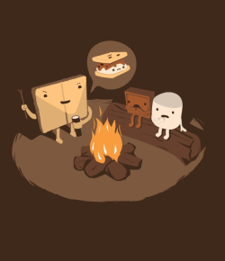 threadless:  Tell Us S’more by nathanwpyle at gmail.com is up for scoring in the Threadless Loves Horror III Challenge.  