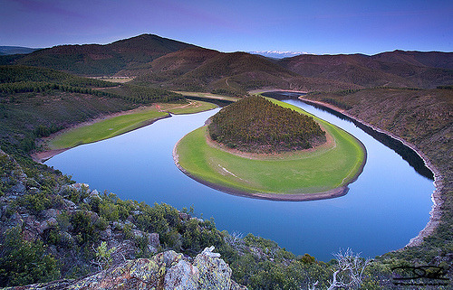 Meander bend, Extremadura, Western Spain