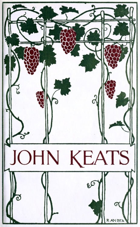 oldbookillustrations:Robert Anning Bell, frontispiece from Poems by John Keats, London, New York, 18