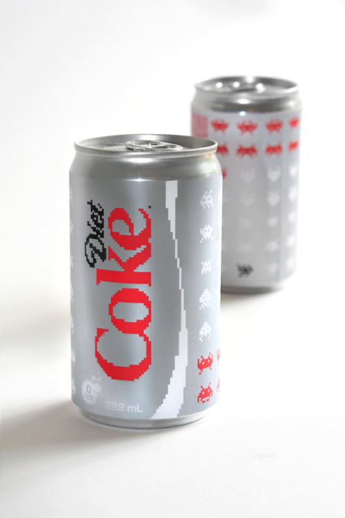 it8bit:  Coca-Cola: Space Invaders Edition - by Erin McGuire Website || Behance || Twitter 