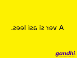 atrofiarte:  Jajaja: cómo amo la publicidad de Ganghi, loco. 