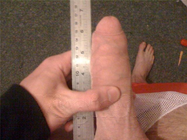 virgin-slut:  My sissy Kevin measures his “tiny” dick. Big or small?  6 &frac12;