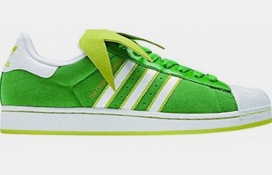thedailywhat:  Kickass Kicks of the Day: Adidas Superstar II Kermit the Frog Edition: