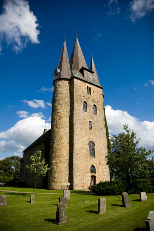 Husaby, near Kinnekulle, is a village in Sweden. It is most known for the old stone church Husaby Ch