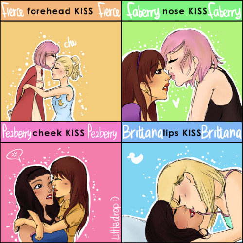 littledrop:  Kiss Meme, with my fav girls ;) Ps: Pezberry and Fierce as friendships ;) 