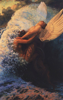 welovepaintings:  Carlos Schwabe (1866–1926) Spleen et Idéal 1907 146 x 97 cm 