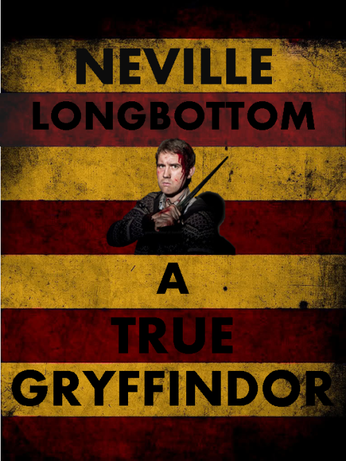 snapeloveslilyalways:Neville Longbottom, a True Gryffindor.