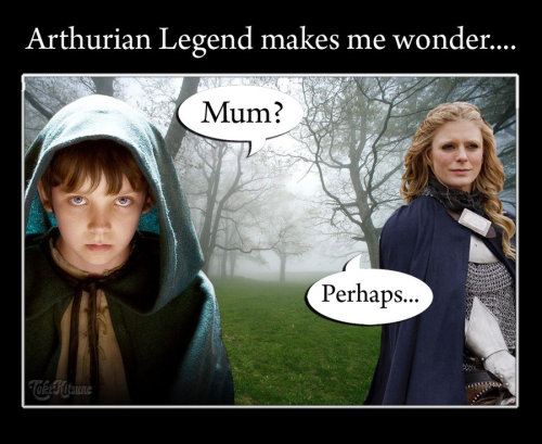bittyblueeyes:We haven’t seen any interaction between Mordred and Morgause yet, so maybe?