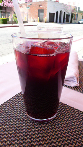 mexicanfoodporn:Agua de Jamaica Photo: thephatdonut