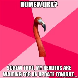 fuckyeahfanficflamingo:Homework? Jaka prezentacja?