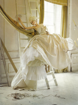 saphsex:  Lady Grey: Stella Tennant, Imogen Morris Clarke by Tim Walker in Vogue Italia March 2010 