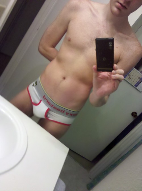 gingerstrap:  Happy Friday! In my aka sexy bastard briefs  It’s not fair how attractive you are :P