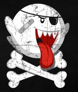 svalts:  Pirate Boo - by Jose Sabenicio T-Shirt up for voting at Qwertee deviantART | RedBubble | Tumblr | Twitter 