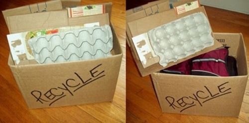 Thwart car break-ins with a DIY fake recycling box
This simple but ingenious DIY project is a great way to keep car-bound valuables disguised as a a box of recycling using….items you’re already going to be recycling. Double win!