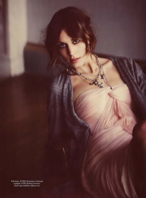 Alexa Chung Photography by Guy Aroch Published in Harper’s Bazaar, UK edition, May 2009
