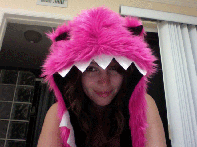 missda1sy:  I got my monster hat in the mail today, and I am super happy =D  this