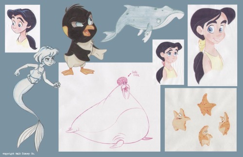 The Little Mermaid II Concept Art and Sketches