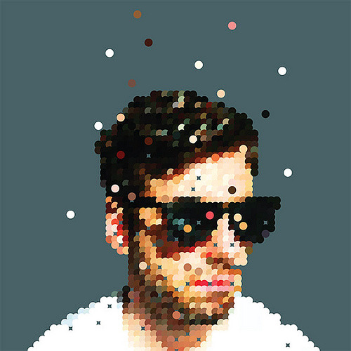 mrfrivolous:  Dot Portrait (by Nathan_Manire) 