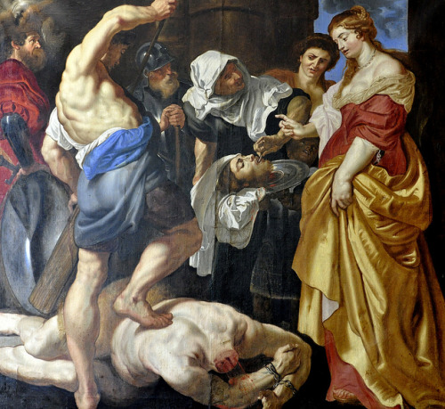 Sex vaxhuvuden:  The Beheading of John the Baptist. pictures