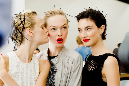 vogueweekend:  Backstage at Jason Wu Spring/Summer porn pictures