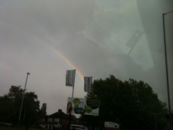 Anyone Else Around Birmingham See The Double Rainbow? Probably A Shit Pic Of It