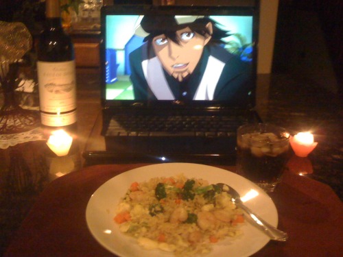 captainfunshine:  How I spent my afternoon/evening Make friend rice Have said friend rice with a side of Pepsi with Kotetsu What am I doing with my life. The friend rice event was more fun than I want to admit. 