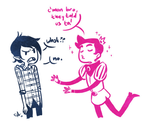 zambicandy:  rosalarian:  lexxercise:  I did these a while ago on /co/ while anon and keep forgetting to post them, so here you go!  By far the cutest fanart I’ve seen of the two.  T_________________________________________________T 