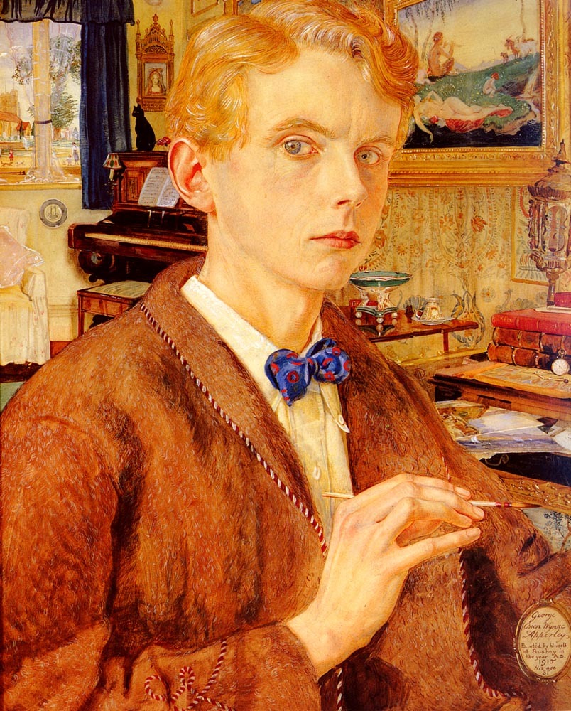 peira:  George Owen Wynne Apperley:  Portrait Of The Artist (1915) 