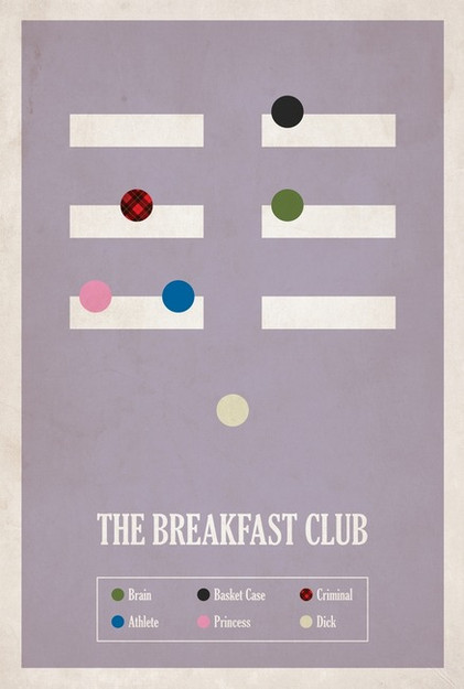 Porn designoclock:  The Breakfast Club Print by photos