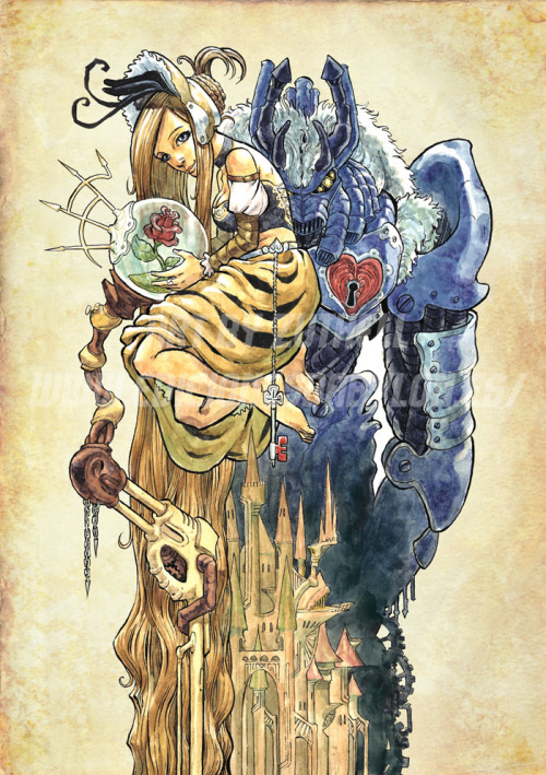 dotlikeme:  Steampunk Beauty and the Beast by Zuthell 