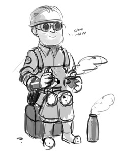 kichisu:  I haven´t drawn TF2 fanart for a while… I wonder if I have reached my limit? :C 
