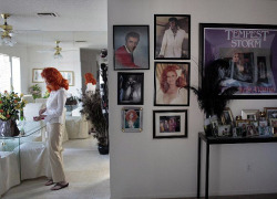 Elvis photos hanging in the home of Tempest