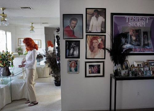 Porn Elvis photos hanging in the home of Tempest photos