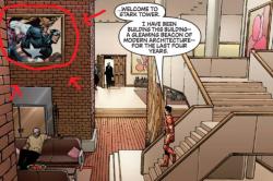 karofskyisourking:  uro-boros:  madnessandsmiles:  So I understand that’s supposed to be a picture of The Avengers… but really it’s just an excuse for Tony to have a giant portrait of Captain America in his house. Subtle Tony. Subtle.  omg…I bet