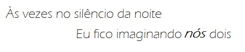 A casa é sua...