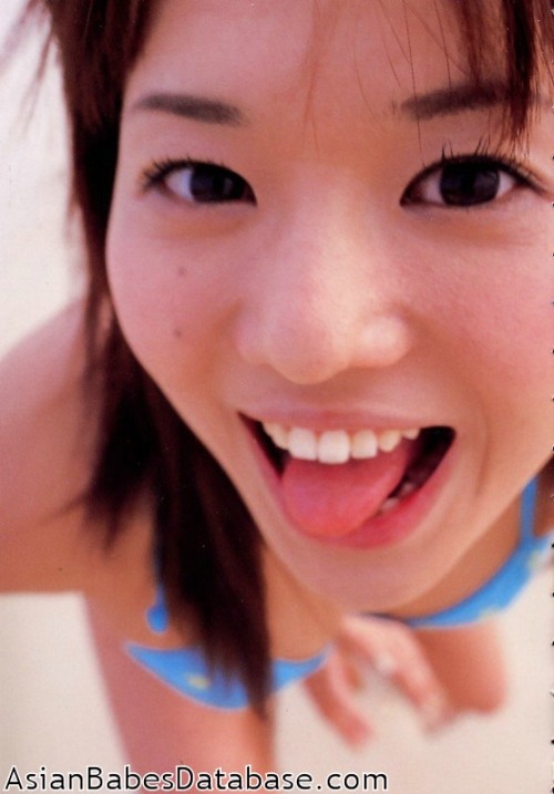soraaoinude: Sora Aoi sticking out her pretty and pink tongue. Such a cutie for such a naughty girl.