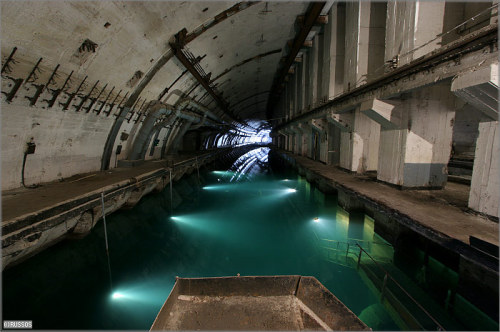mysticplaces:   Abandoned Russian Submarine Base | Balaklava, Crimean peninsula   The base remained 