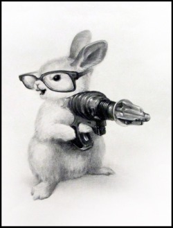 ianbrooks:  Charcoal Drawings of Cute Animals