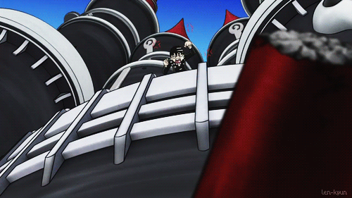  "You bastard! You destroyed the symmetry of Shibusen! You idiot! I absolutely won't forgive you!"   