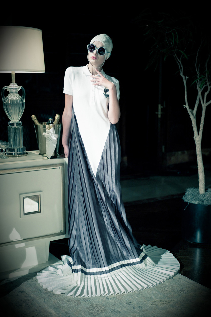 tmagazine:  Photos of the Moment: extreme pleats at Thom Browne. 