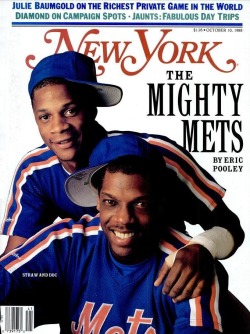  Darryl Strawberry &amp; Dwight Gooden - New York Magazine, October 10, 1998  